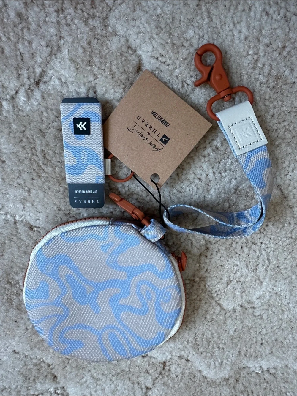 Free People Movement x Thread Wallets Compact Trio NWT